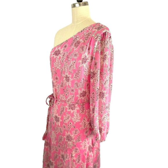 Taylor Dress Size 10 One Shoulder Floral Flowy Party Wedding - Picture 4 of 13